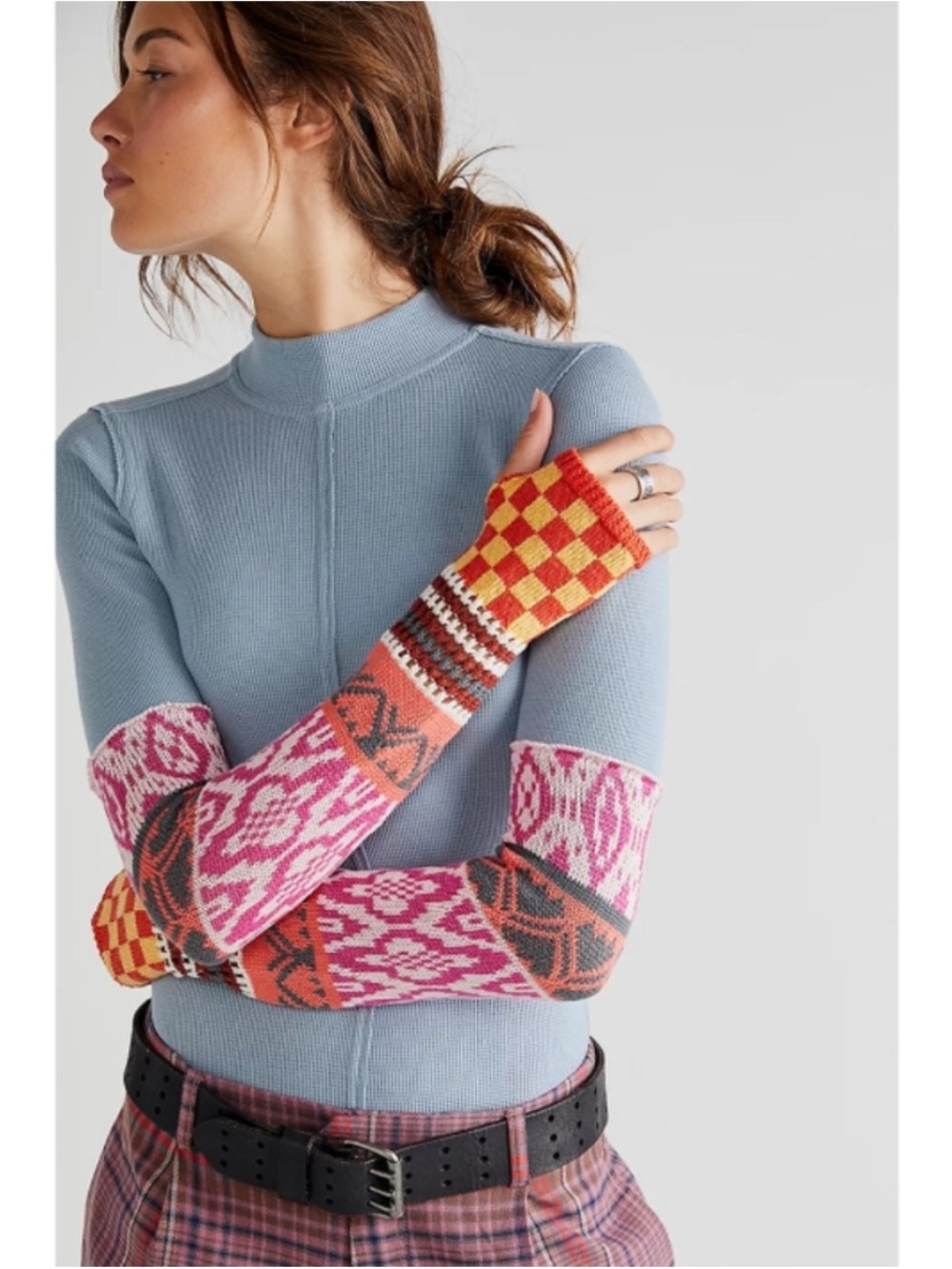 Free People Gorgeous Cuff Thermal Top Large